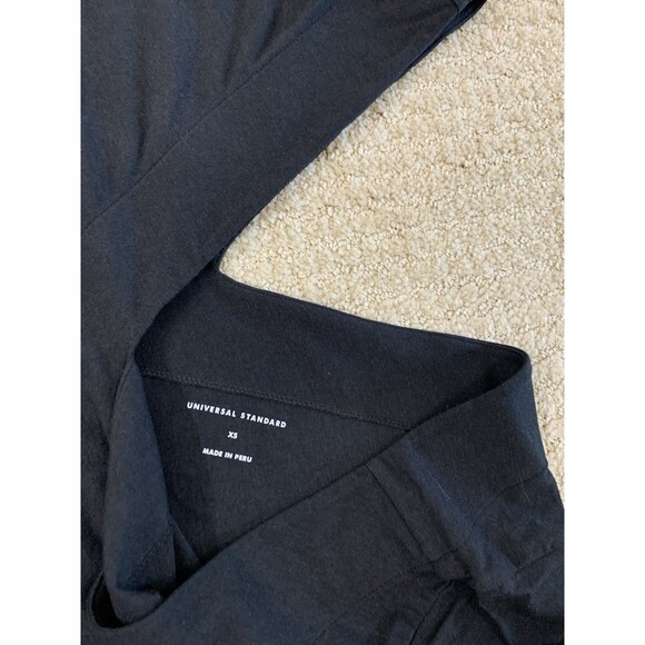 Universal Standard Black Cropped Wide Leg V-neck Jumpsuit Pockets XS (10-12) - Picture 5 of 9